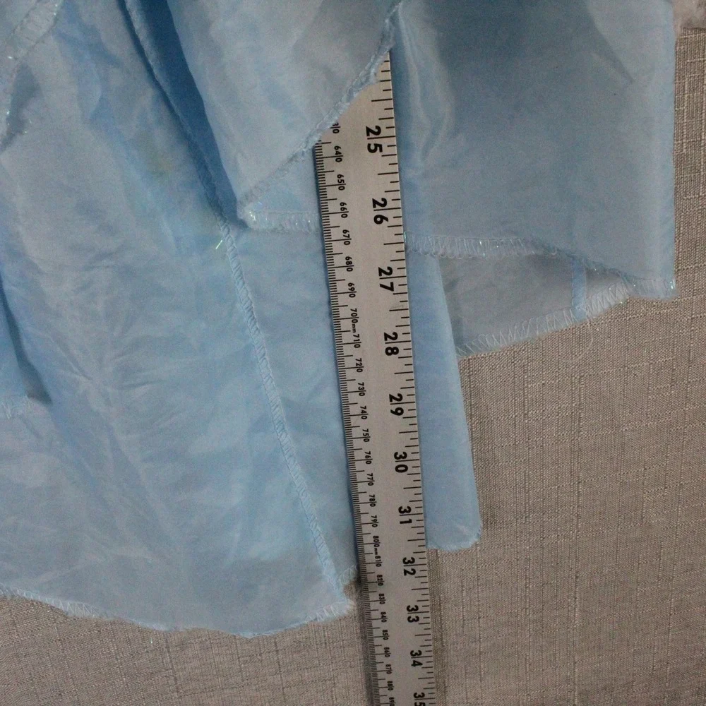 Disney Princess Cinderella Dress Up Costume Size 4-6 Blue Sparkle Cottagecore